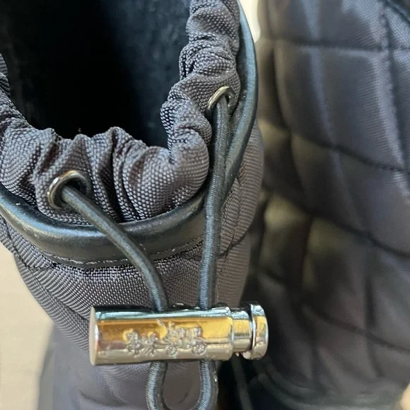 Coach Samara Black Quilted All Weather Winter Boots Womens Size US 5B - Picture 4 of 8